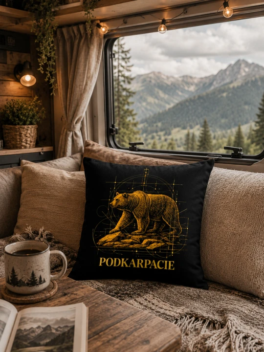 Poszewka Podkarpacie Bieszczady niedźwiedź05.png