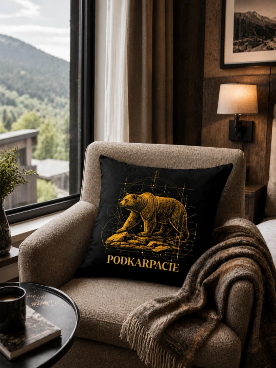 Poszewka Podkarpacie Bieszczady niedźwiedź04.png