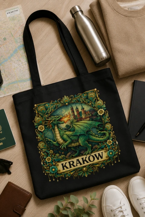 torba kraków smok wawelski flatlay.png