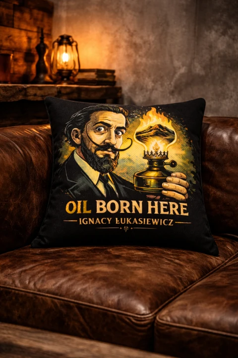 poszewka bieszczady oil born here łukasiewicz.png
