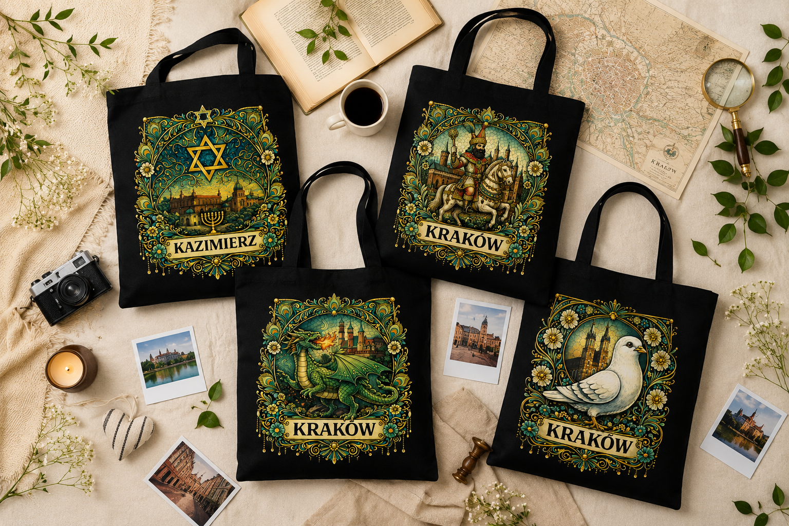 Pamiątka z Krakowa - kolekcja krakowkich toreb