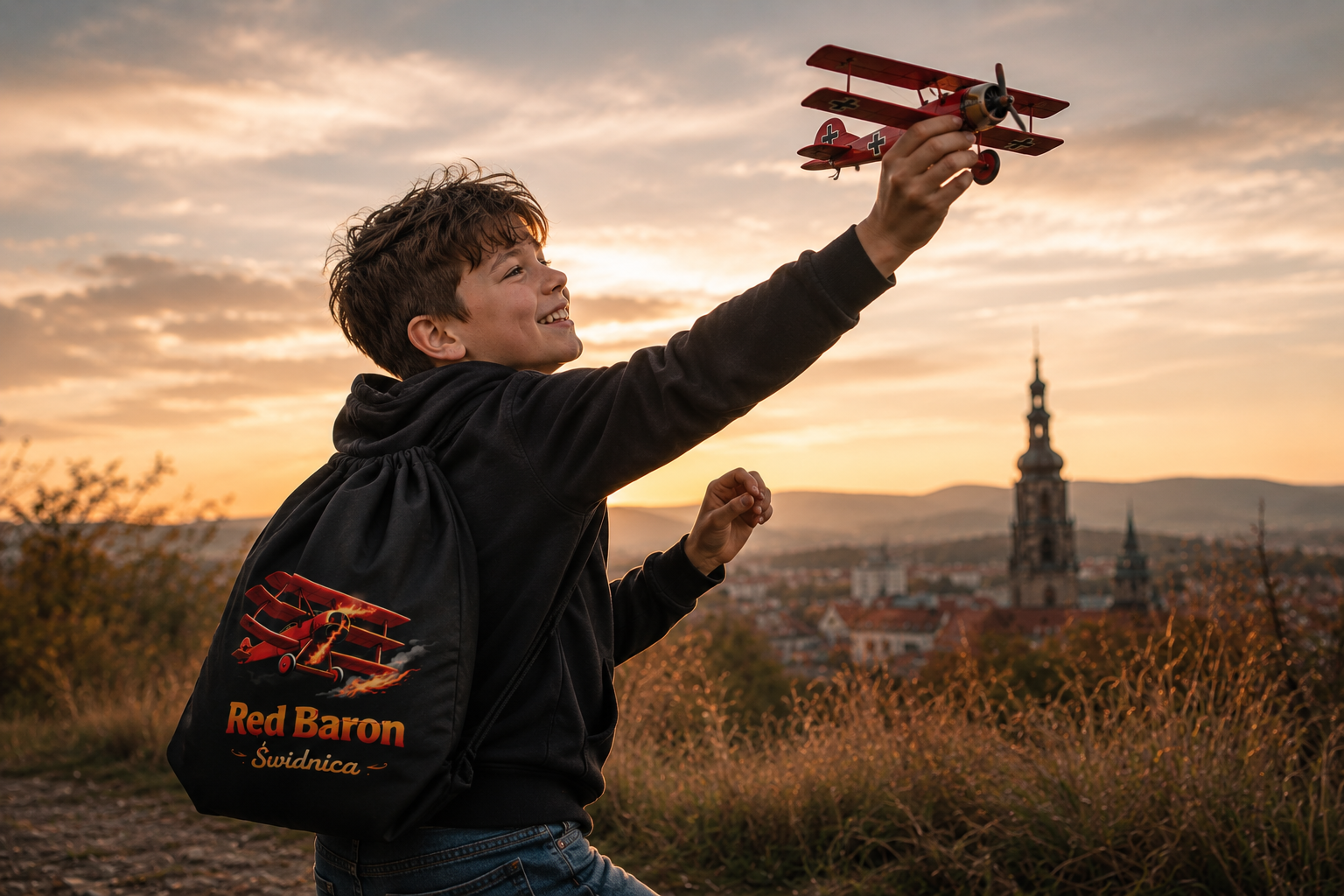 Workoplecak Red Baron Świdnica plecak reklamowy dla młodych