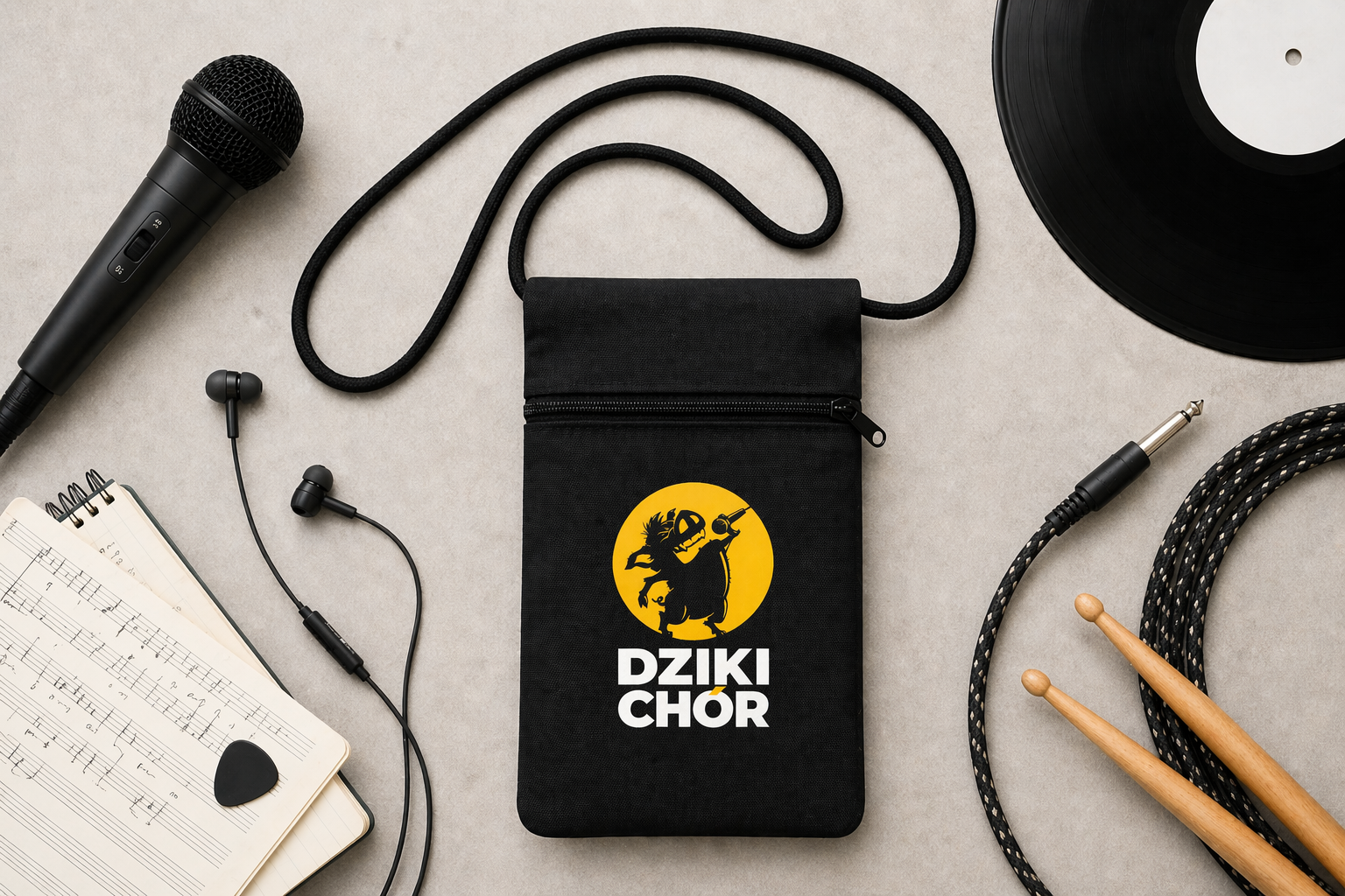 Gadżet eventowy - saszetka na szyję z nadrukiem