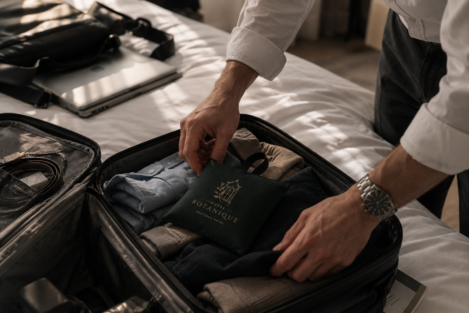 Saszetka z lawendą jako produkt powitalny dla gości hotelowych