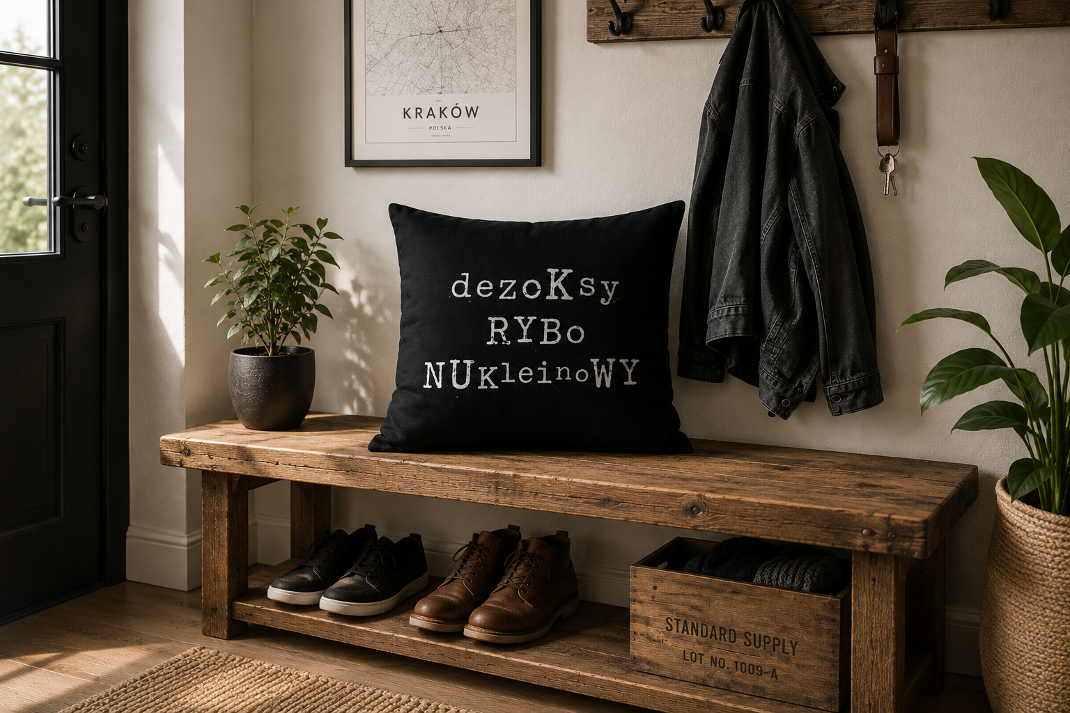 Męska poduszka loft - pomysł na prezent dla mężczyzny