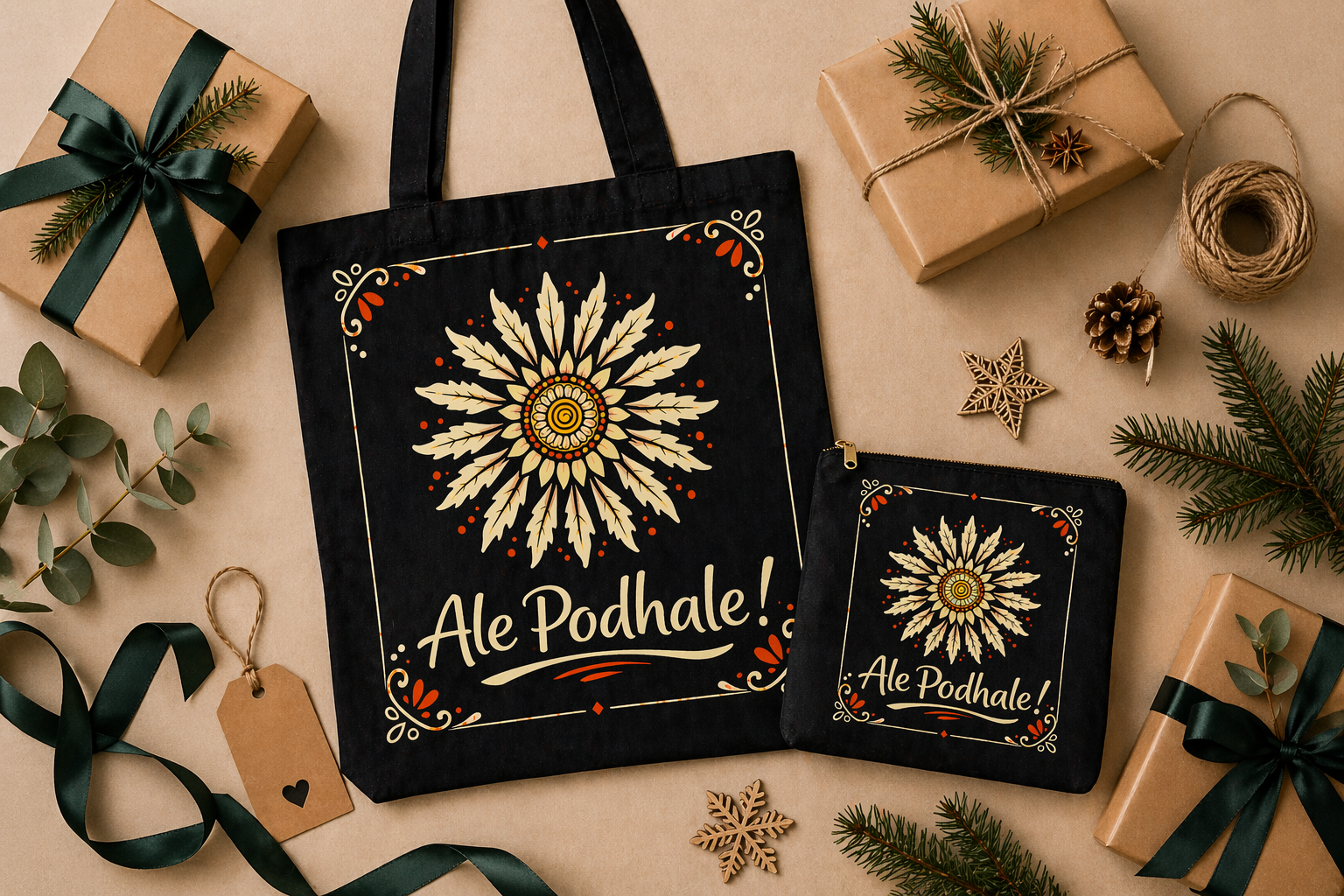 pomysła na prezent - torba Podhale z kosmetyczką