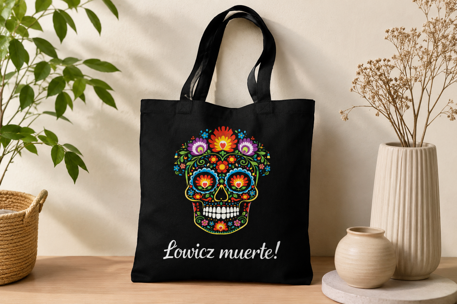 Torba łowicz muerte wzór łowicki