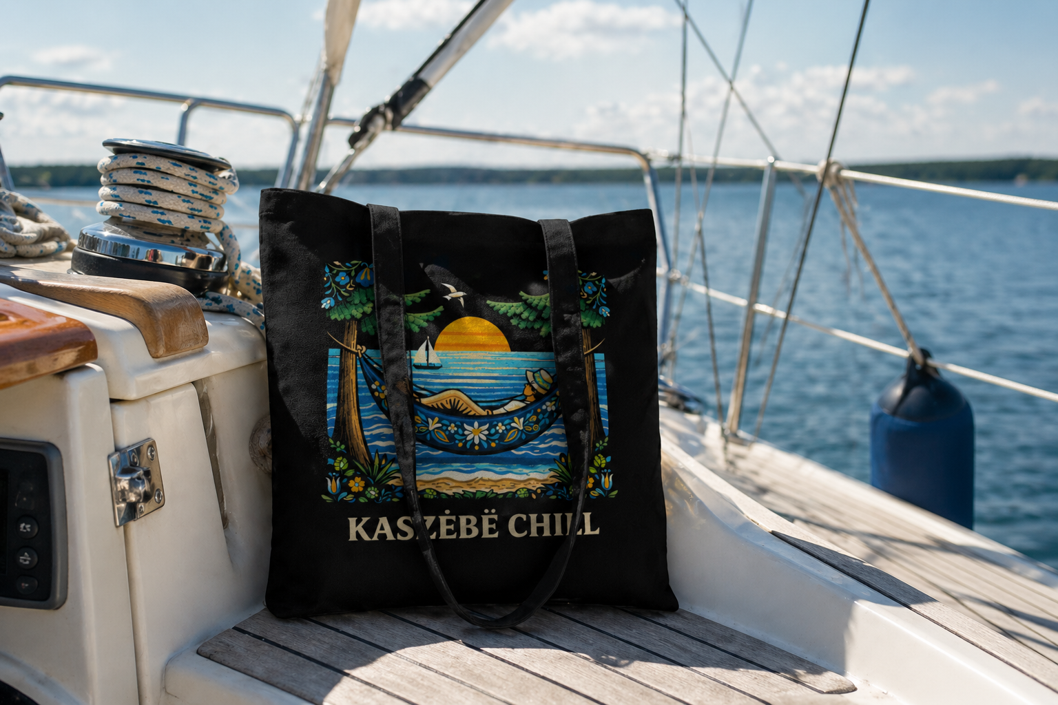 Torba Kaszuby na jachcie
