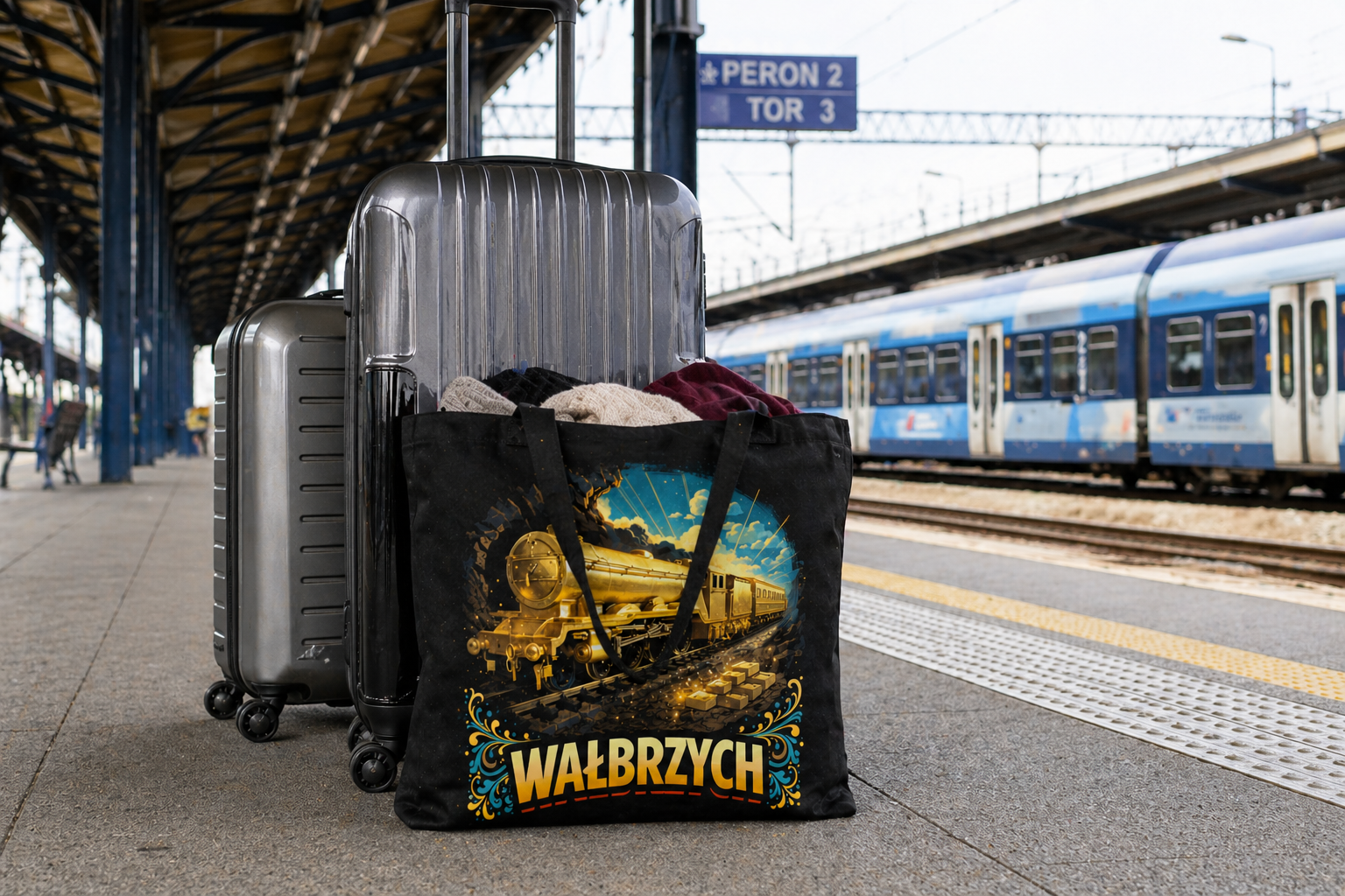 Pamiątka regionalna Torba Wałbrzych Złoty Pociąg
